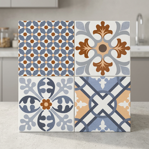 Marocain Rétro Céramique Vert 400x400 Salle de bain Cuisine Carrelages de sol en porcelaine antidérapants 40x40cm Carrelages de sol en céramique - Product Image 5