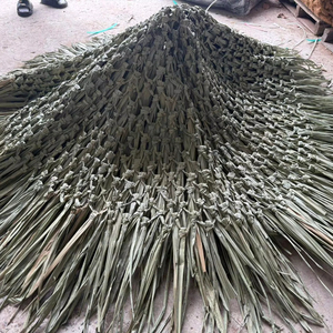 Tropical hand-woven grass umbrella top cover 2.2m diameters for Eco-resort glamping Tiki-style Event weddings parties outdoor - Product Image 2