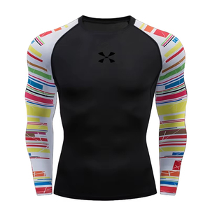 Camiseta de Compresión Rash Guard Cody Lundin para Hombre, Ropa Deportiva para Gimnasio, Camiseta de Natación, Venta al por Mayor, Camiseta Deportiva Ajustada para Hombre para Clima Cálido - Product Image 5