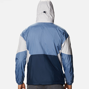 Veste coupe-vent pour homme style hip-hop avec logo personnalisé imprimé, saison hiver, toile coupe-vent, faible MOQ, service OEM - Product Image 2