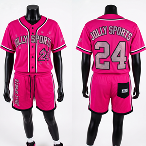 Conjunto de Jersey y Pantalones Cortos de Béisbol para Mujer, 180 GSM, Malla de Poliéster Premium, Panel Rojo en Contraste, Impresión por Sublimación Personalizada - Product Image 6