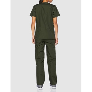 Custom Hospital <b>Scrub</b> Suit V Neck Top Matching Pants Professional Medical Uniform Set Unisex Design - Product Image 4