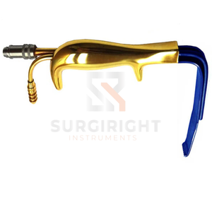 Retractor de Fibra Óptica Manual Tebbetts, Aislado, de Acero Inoxidable Alemán, con Certificación CE ISO 13485 MOL, Instrumento Quirúrgico para Hospital, Color Rosa - Product Image 1