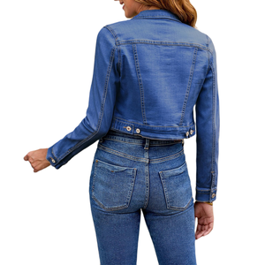 Nouvelle collection : Veste en jean pour femme, style décontracté, en coton, respirante, chaude, élégante, de qualité supérieure. - Product Image 2