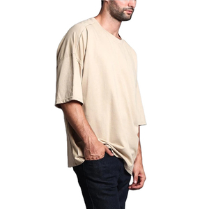 T-shirt en coton pour homme, coupe standard, avec poche avant, col rond, manches courtes, vêtements décontractés de qualité supérieure, OEM ODM - Product Image 6