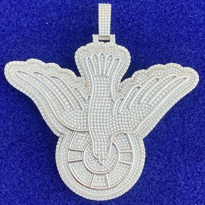 Suministro Directo de Fábrica: Colgante de Paloma con Incrustaciones de Diamantes para Uso Diario o en Atuendos de Noche, Disponible a Precio de Fábrica - Product Image 4