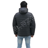 Parka d'hiver Blaze Fight Wear grande taille avec fermeture éclair et capuche pour homme, doudoune imperméable réversible chaude et épaisse, mode outdoor