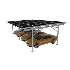 Belle Performance Paysage Quatre Pôles En Acier Installation Simple Montage Solaire Carport - Product Image 1