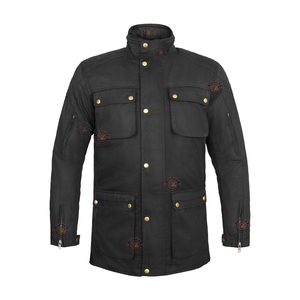 Adventure Touring Cotton Canvas Motorcycle Jacket Breathable Textile Riding Jacket for Street Bikers Lazib Sports Manufacturer - Product Image 5