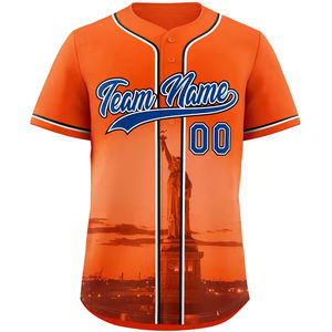 Camisetas de Béisbol Urbanas para Hombre, Transpirables, Tallas Grandes, Estampadas y Personalizadas, Cuello en V - Product Image 5