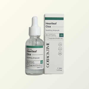 เซรั่มบำรุงผิวหน้าเกาหลี K-Beauty Gobaektaim Heartleaf Cica Soothing Ampoule ผลิตในเกาหลี 30 มล. เซนเทลล่า เอเชียติก้า - Product Image 3