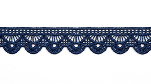 Encaje Guipur Floral Azul Marino de 10 mm, Personalizable, Disponible en Stock, Paquete de 20 Metros para Vestidos, Lazos para el Cabello, Manualidades, Venta al Por Mayor - Product Image 4