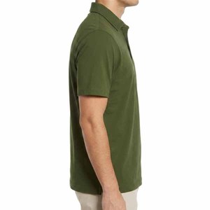 Camiseta Polo de Manga Corta para Hombre, Color Azul Marino Sólido, Poliéster, Corte Regular, Informal, Tejido Transpirable, Diseño Personalizado, Venta al Por Mayor - Product Image 5