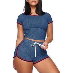 ชุดเซ็ตเสื้อครอปท็อปผ้าแคนวาสวินเทจสองชิ้นสำหรับผู้หญิง ซัมเมอร์ 2026 สไตล์ไฮสตรีท ขายส่งชุดเซ็ตผู้หญิง - Product Image 6