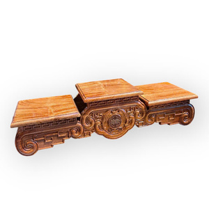 El soporte para quemador de incienso tiene 3 niveles, con secciones en espiral y está hecho de madera natural de Huong. - Product Image 5