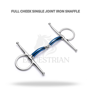 Mors à joue pleine en fer à articulation simple pour l'entraînement et le contrôle équestre - Product Image 2