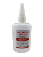 Kit MDF 450ml Activateur 100g MDF-1 Super Glue avec activateur en spray pour panneaux de fibres à densité moyenne, matériaux en pierre, feuilles acryliques
