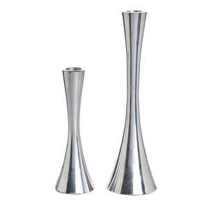 Elegant Silver Metal Lantern <b>Set</b> of 3 Tall Slender Chrome Finish Handmade <b>Square</b> Shape Eco-Friendly for Hotel Decoration - Product Image 5