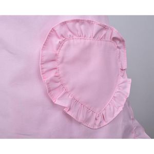 Delantales de Cocina para Mujer y Niña, Diseño Nuevo, Económicos, 100% Algodón, Color Rosa, con Volantes, Personalizables con Logotipo, Venta al Por Mayor - Product Image 3