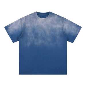 เสื้อยืดแขนสั้นผู้ชายผ้าฝ้ายคุณภาพสูง ทรงปกติ ลายเรียบ สไตล์วินเทจ ผ้าถัก ระบายอากาศได้ดี ไม่หดตัว - Product Image 1
