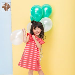 ODM OEM Personalizado Taiwán Hecho Blanco Rosa Raya Niños tanque Vestido - Product Image 2