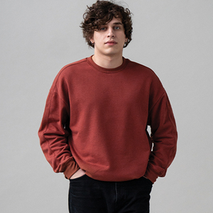 Felpa da <span class=keywords><strong>Uomo</strong></span> Blu Navy con Collo Rotondo, Vestibilità Regolare, Lavorata a Maglia, Tinta Unita, Pullover 100% Cotone per Uso Quotidiano Fornitore ODM. - Product Image 5