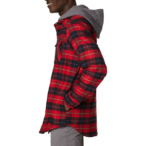 High Quality Long Sleeve Plaid <b>Flannel</b> Hoodie Shirt <b>Jacket</b> Casual Button Down Fleece Lined Outerwear Wholesale - Product Image 3