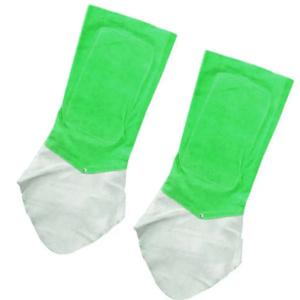 Protège-chaussures de soudage en cuir croûte de vachette robuste, certifiés CE, ignifuges et résistants à la chaleur (500-1000°C) pour la sécurité au travail - Product Image 4