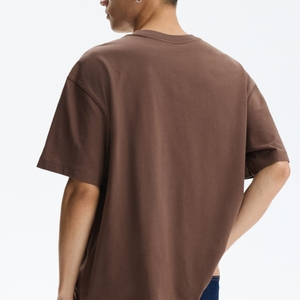 Custom Men's Regular Fit 100% Cotton O-Neck Hip Hop Anti-Wrinkle 320g Silk Screen Printed Short Sleeve T-Shirts Custom <b>Logo</b> OEM - Product Image 4