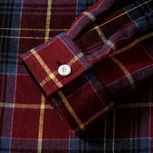 Chemise en flanelle à carreaux pour hommes, nouvelle tendance, coupe ajustée, tissu doux, design rétro, vente en gros OEM, manches longues - Product Image 4