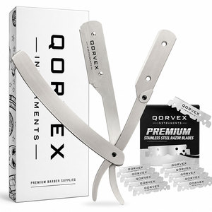 Razors <b>Barber</b> Straight Razor Kit .5mm Exposure 10 <b>Blades</b> Chicago - Product Image 1