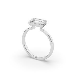 Anillo de Diamante de Laboratorio con Esmeralda Brillante Única de 2.40Ct, Oro de 14KT, Estilo Ligero, Joyería de Compromiso de Oro de 10KT para Aniversario - Product Image 5