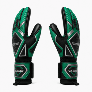 Guantes de Portero de Fútbol Profesionales de Látex con Alto Agarre, Transpirables, Ligeros, con Cierre de Gancho y Bucle para Adultos, Venta al Por Mayor, Personalizados - Product Image 3