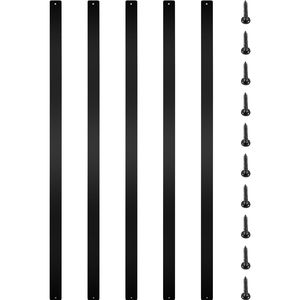 Paquete de 76 Balaustres de Aluminio de 29.5"x1"x0.2", Pernos Metálicos y Tornillos para Barandilla de Escalera, Accesorios para Terraza de Madera - Product Image 1