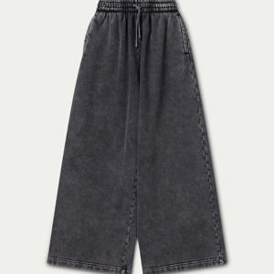 Pantalones acampanados personalizados para mujer, de invierno, con cintura elástica, de algodón polar, de cintura media, deportivos, con bolsillos, venta al por mayor, a granel, marca privada - Product Image 5
