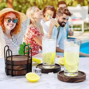 Bohemian Design <b>Wood</b> <b>Table</b> <b>Mat</b>/Pad Custom Shape & Diameter Handmade Washable Non-Toxic Adjustable 10mm Thickness - Product Image 6