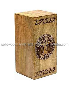 Urnes en bois professionnelles adultes de cendres humaines soutenant des urnes en bois personnalisées - Product Image 5
