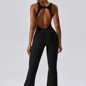 Ropa de Gimnasio Ligera Personalizada al por Mayor, Ropa de Yoga, Ropa Deportiva, Mono de Yoga para Entrenamiento, Mono de Yoga de Una Pieza para Mujer - Product Image 3