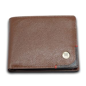 WRIZA Men's Genuine Leather <b>RFID</b> <b>Blocking</b> Slim Bifold Travel <b>Wallet</b>-Premium Brown Formal Credit Card Holder - Product Image 5
