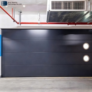 Porte de <span class=keywords><strong>garage</strong></span> sectionnelle automatique à télécommande pour 2 voitures avec fenêtres – Meilleur prix - Product Image 5