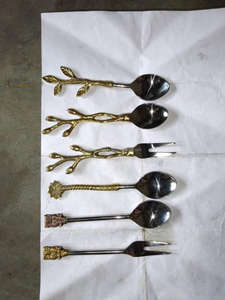 Handmade Eco-Friendly Modern Mirrored Steel <b>Flatware</b> Sets India Wholesale Custom Logo Party Spoons Factory Price Sale Offer - Product Image 6