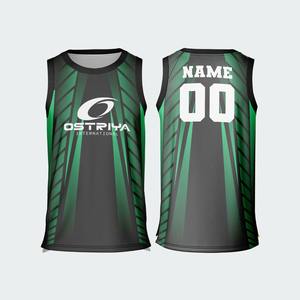 Maillots de basket-ball personnalisés en gros, ensembles de maillots avec impression par transfert thermique, logo personnalisé, antibactérien - Product Image 6