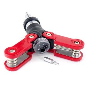 Juego de Herramientas Manuales JACK WORTH 15 en 1, Destornillador de Trinquete con Puntas, Metal y Plástico, Rojo + Negro - Product Image 4