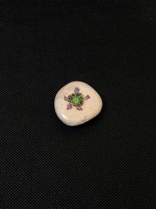 Budivis Hand Painted Natural Stone Tabletop <b>Ornament</b> From Bali Waterproof for Home & <b>Garden</b> Outdoor Decor - Product Image 2