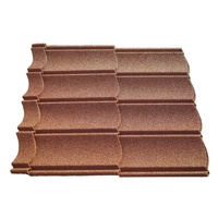 Tuiles de toiture en aluminium revêtues de pierre de couleur décorative pour maison et villa