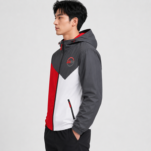 Veste coupe-vent pour homme personnalisée avec des coutures de qualité supérieure, un aspect élégant et des solutions de production sous marque privée disponibles - Product Image 2
