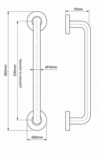 Aluminum <b>handle</b> main <b>door</b> <b>pull</b> <b>handle</b> T bar aluminum <b>handle</b> - Product Image 2