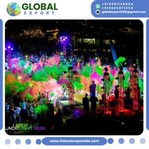 Polvo de Color Neón Reactivo a los Rayos UV, Tonos Vibrantes y Atrevidos, Seguro para la Piel, Empaque a Granel para Eventos de Festivales y Carreras de Color - Product Image 3