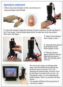 Microscope de microcirculation DMX980-1 Capillaroscope Nail Microskop - Product Image 5