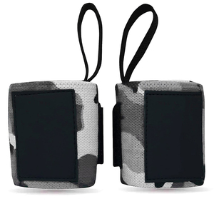 Premium Quality Fully Customized Made New Arrival Wholesale Rate Grey Solid Color Fitness Wrist weightlifting hand <b>wrap</b> - Product Image 1